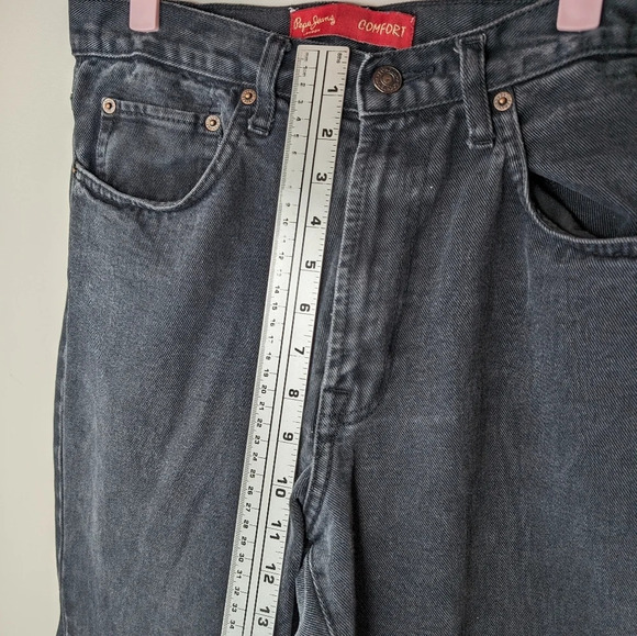 Pepe Jeans Comfort Straight Leg Black Denim Pants Waist 34 Leg 33 - Picture 12 of 13